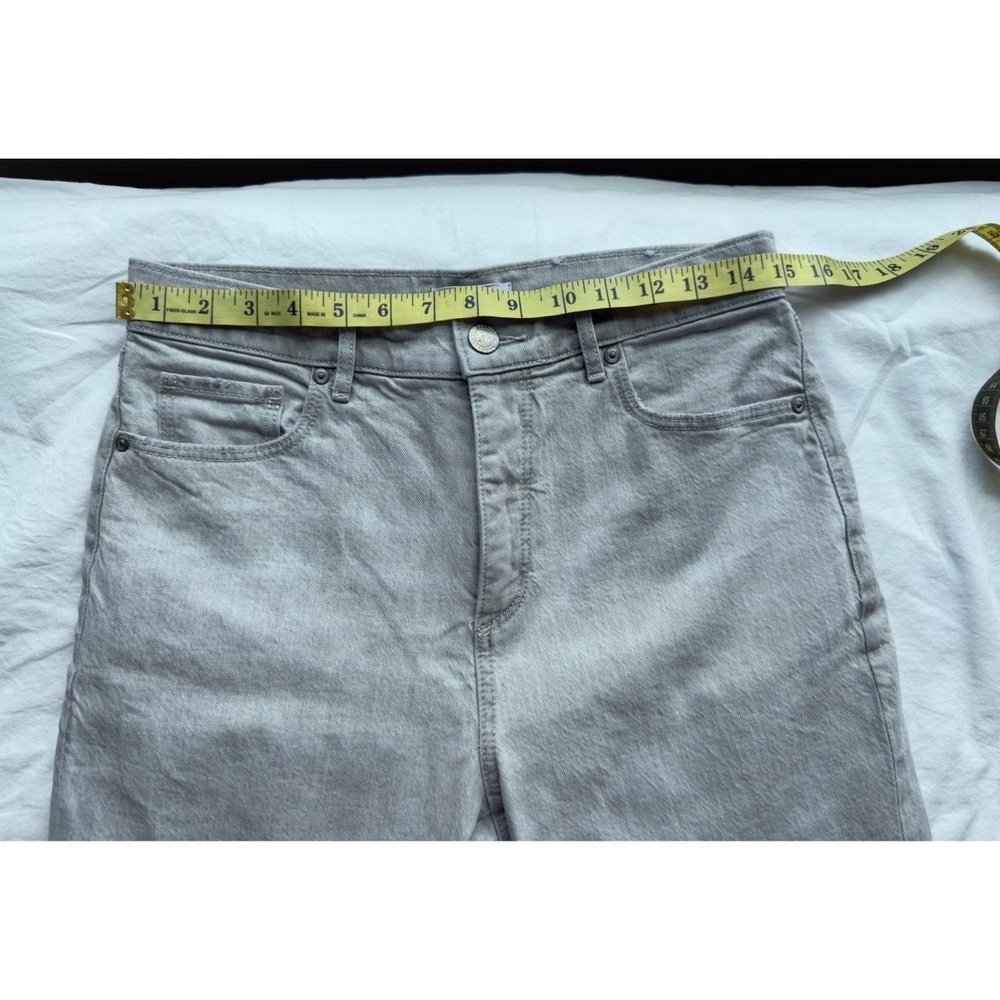 LOFT Jeans Womens High Waist Straight Crop Light Grey Jeans Size 6‎ - Picture 6 of 9